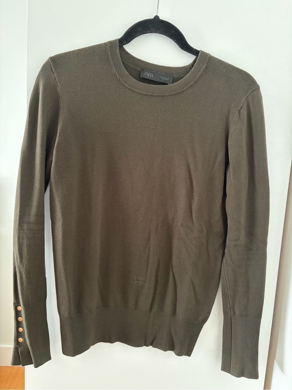 ZARA Basic Plain Knit Sweater - Picture 3 of 10